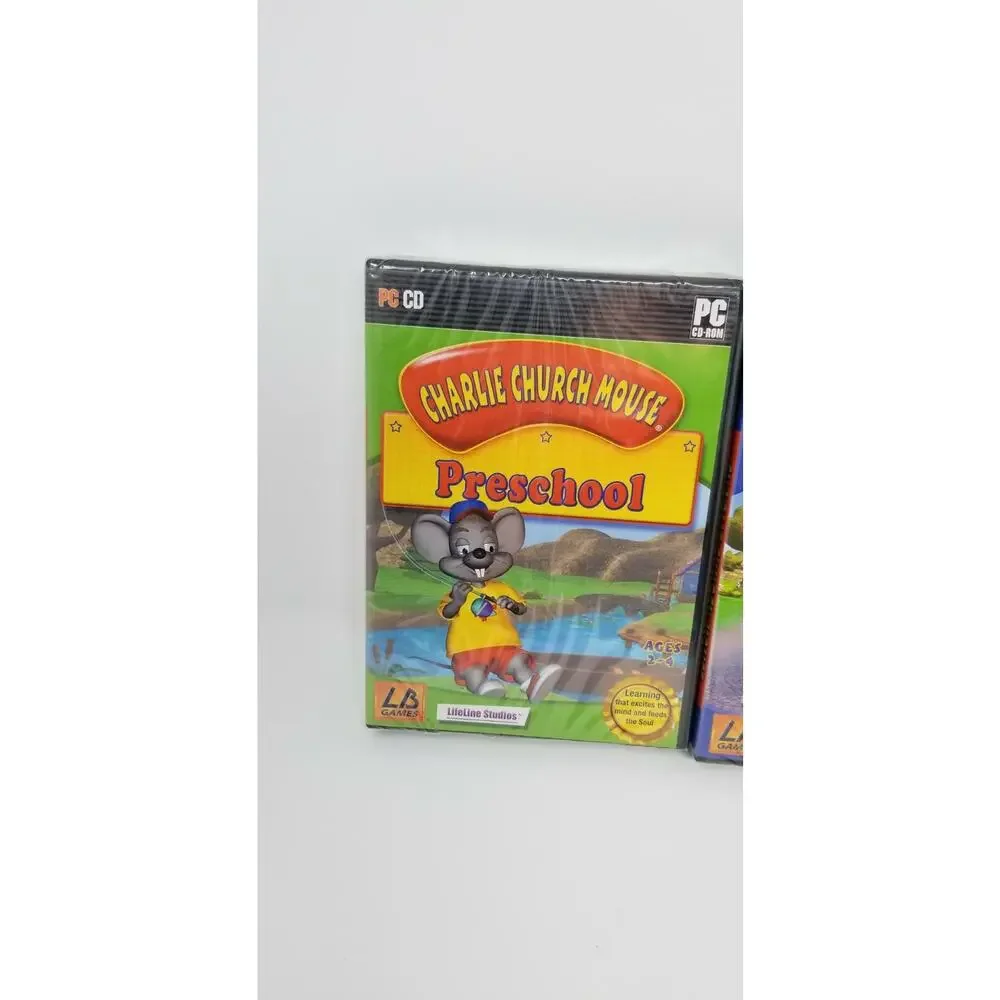 3 VTG Charlie Church Mouse PC CD Games Preschool Kindergarten Elementary NIP